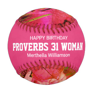 Happy Birthday PROVERBS 31 Custom Pink Floral
