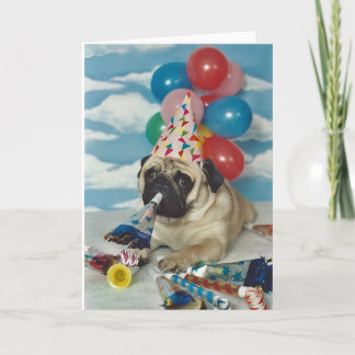 Happy Birthday Pug Card