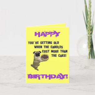 Happy Birthday Pug Card