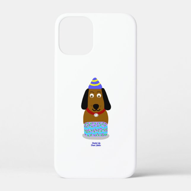 Happy Birthday Pup Apple iPhone 12 Mini Case (Back)