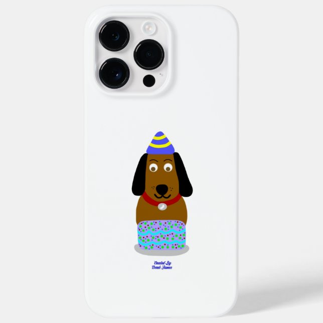 Happy Birthday Pup Apple iPhone 14 Pro Max Case (Back)