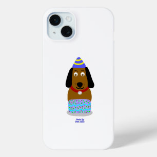 Happy Birthday Pup Apple iPhone 15 Plus Case