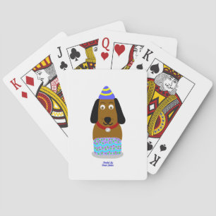 Happy Birthday Pup Classic Playing Cards