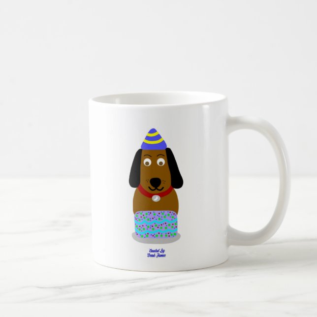 Happy Birthday Pup Coffee Mug (Right)