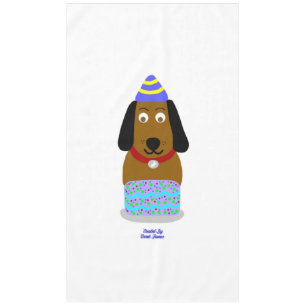 Happy Birthday Pup Tablecloth