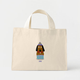 Happy Birthday Pup Tiny Tote Bag