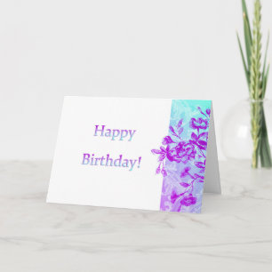 Happy Birthday (purple) Card