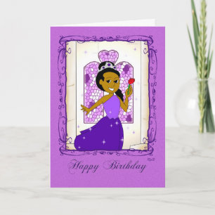 Happy Birthday: Purple Princess Card