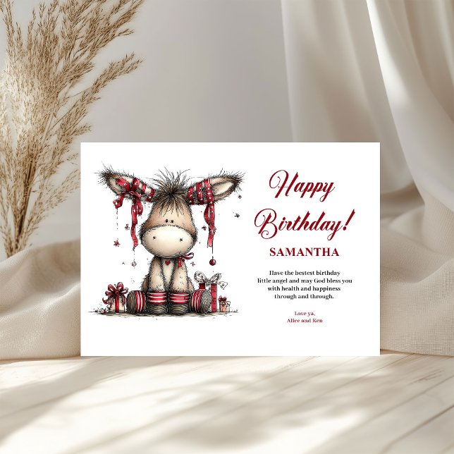 Happy Birthday Quirky Animals Personalised kids  (Happy Birthday Quirky Animals Personalized kids greeting card)