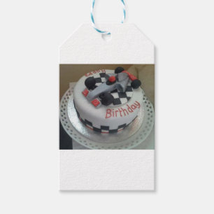 happy birthday racing car gift tags