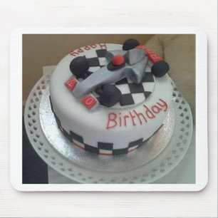 happy birthday racing car mouse mat