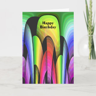 Happy Birthday Rainbow Arch Card