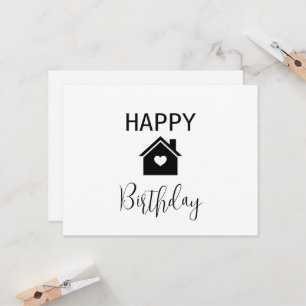 Happy Birthday Real Estate Card