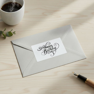 Happy Birthday Rectangular Sticker