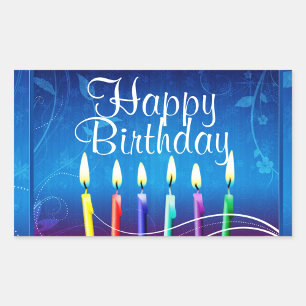 Happy Birthday  Rectangular Sticker