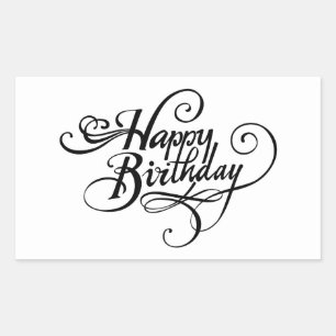 Happy Birthday Rectangular Sticker