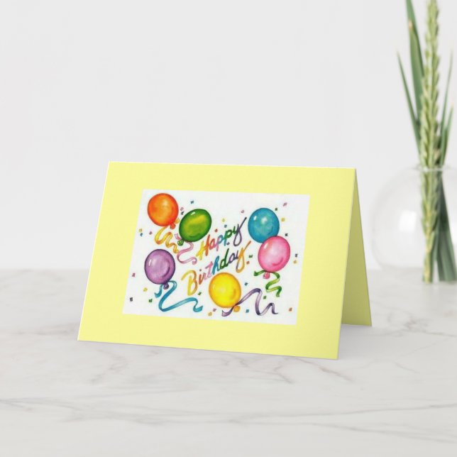 Happy Birthday Recycled  Greeting Card (Front)