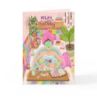 Happy Birthday Relax Woman Flowers Mum Girl Mother