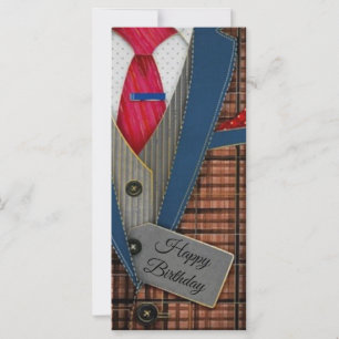 Happy Birthday Retro man card