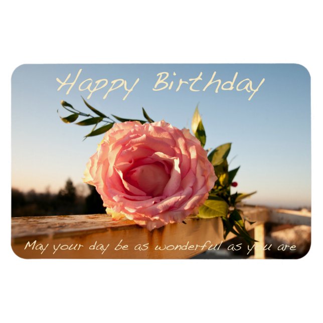 Happy Birthday Rose   Magnet (Horizontal)
