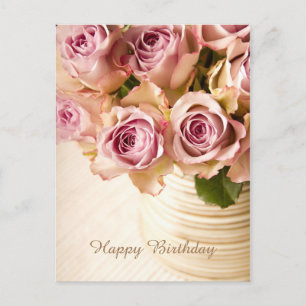 Happy Birthday Rose Postcard