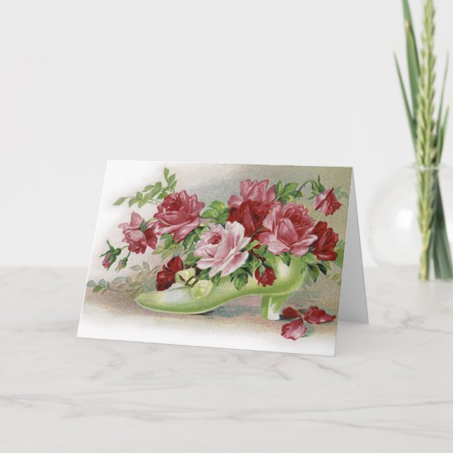 Happy Birthday Roses Card (Front)