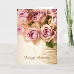 Happy Birthday Roses Greeting Card