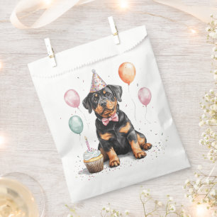 Happy Birthday Rottweiler Dog Favour Bags
