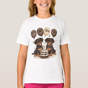 Happy Birthday Rottweiler Dogs T-Shirt