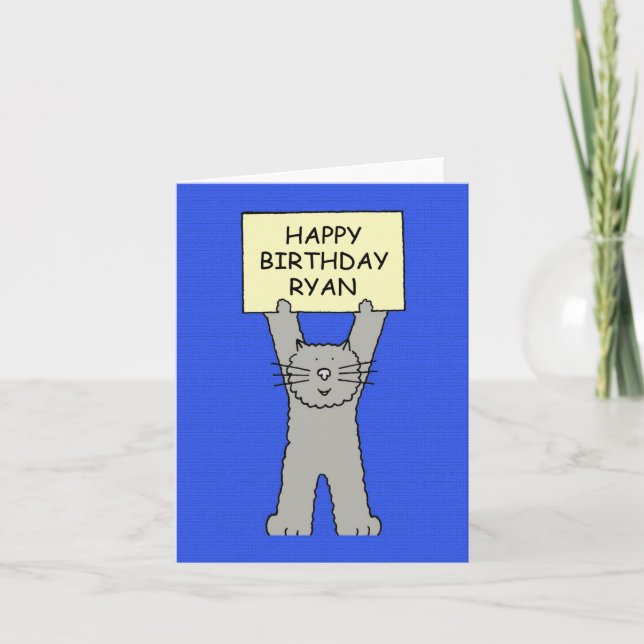 Happy Birthday Ryan Card (Front)