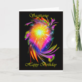 Happy Birthday Sagittarius Card