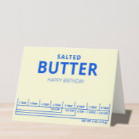 Happy Birthday Salted Butter Birthday Card 