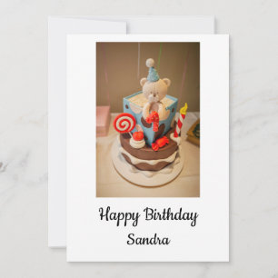 Happy birthday Sandra Holiday Card