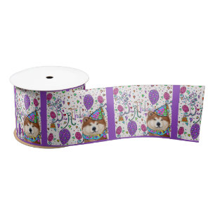 HAPPY BIRTHDAY SATIN RIBBON