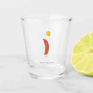 Happy Birthday Sausage Shot Glass