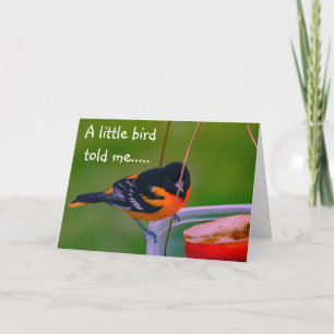 **HAPPY BIRTHDAY** SAYS BIRDIE CARD