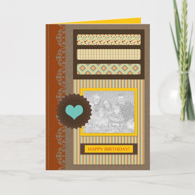 happy birthday (scrapbook) card (Front)