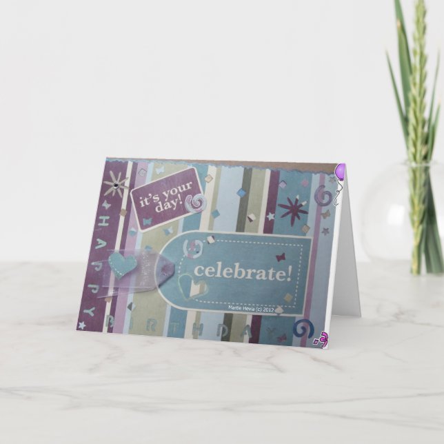 Happy Birthday - Scrapbook Card (Front)