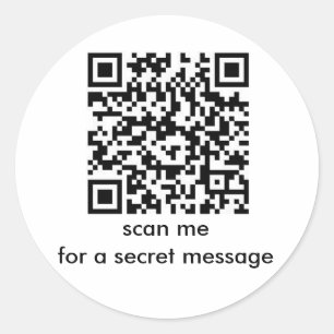 Happy Birthday: Secret Message Bar Code Stickers