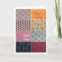 Happy Birthday Secret Sister Crazy Quilt