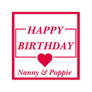 Happy Birthday Self Inking Personalised Stamp