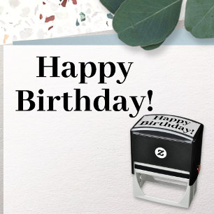 Happy birthday! self-inking stamp