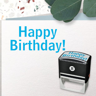 Happy birthday! self-inking stamp