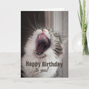 Happy Birthday!, She Sang Loudly. (Greeting Card) Card