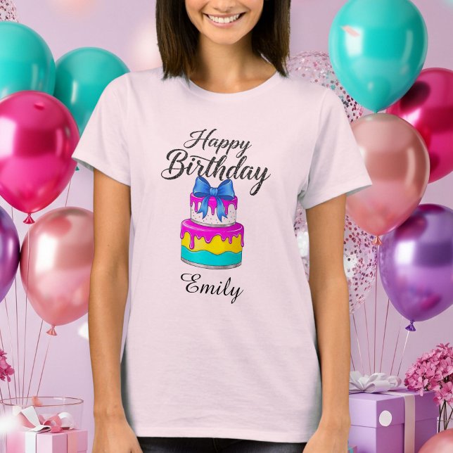 Happy birthday shirt cake Personalized (Creator Uploaded)