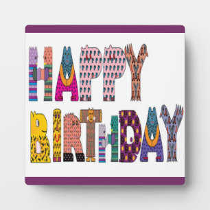 "HAPPY BIRTHDAY" SIGN PLAQUE