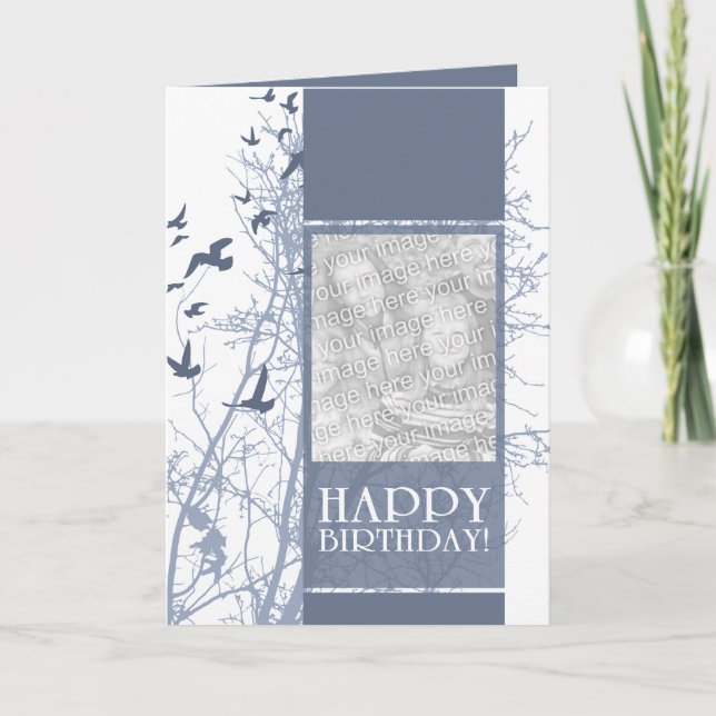 happy birthday (silhouscreen) card (Front)