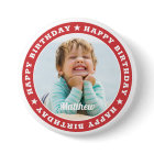 Happy Birthday Simple Modern Custom Photo