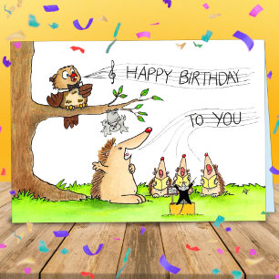 Happy Birthday Singers greeting  Card