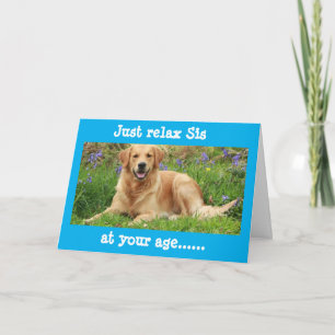 HAPPY BIRTHDAY ***SIS*** REST ON YOUR BIRTHDAY CARD